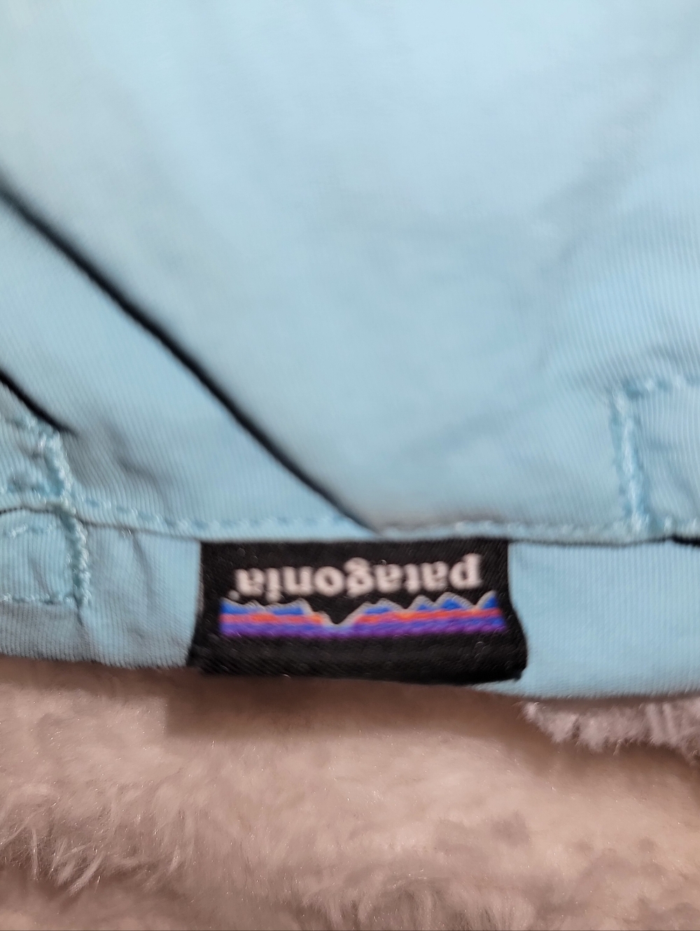 Patagonia Light Blue Women's Athletic Elastic-Waist Shorts - Picture 3 of 9